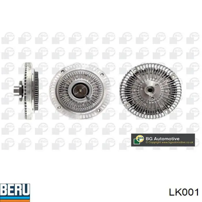 Acoplamento viscoso de ventilador de esfriamento Beru LK001 preço, a partir de 45,22 USD
