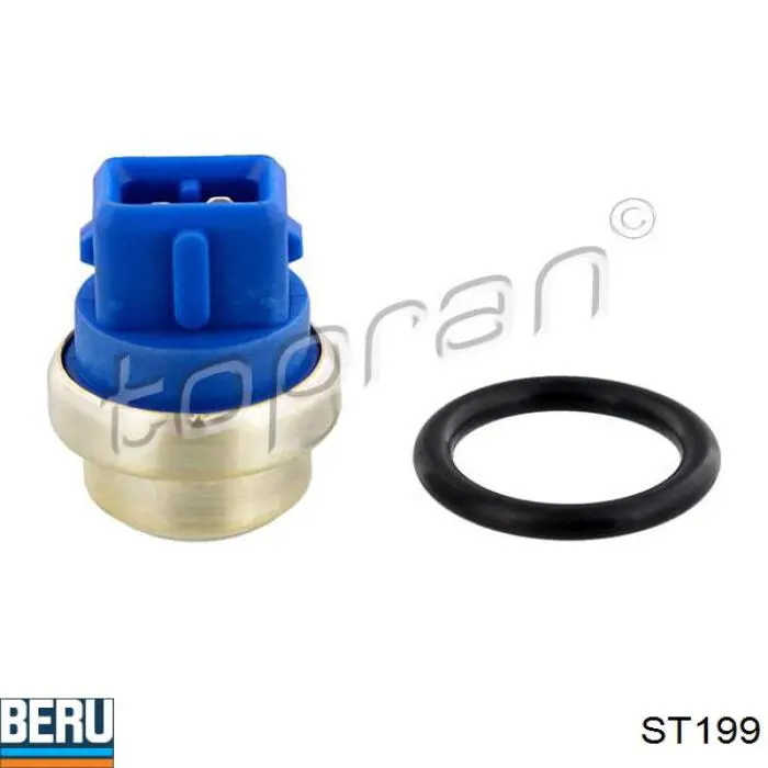 Sensor de temperatura do fluido de esfriamento (de ativação de ventilador do radiador) 111396466 Hans Pries (Topran)