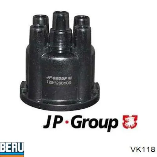 Tampa de distribuidor de ignição (distribuidor) VK118 Beru