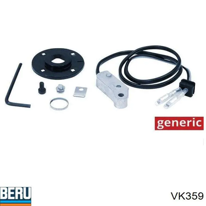 Tampa de distribuidor de ignição (distribuidor) VK359 Beru
