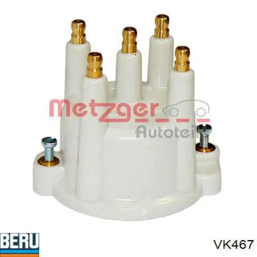 Tampa de distribuidor de ignição (distribuidor) VK467 Beru
