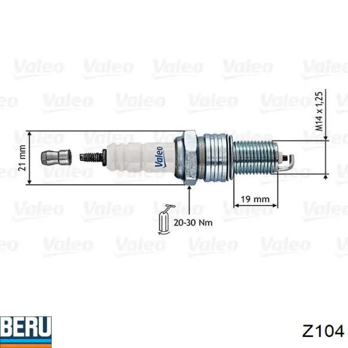 Compre Z104 Beru Vela de ignição