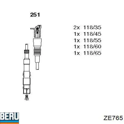 Fios de alta voltagem, kit Beru ZE765 preço, a partir de 61,86 USD
