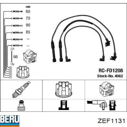 Fios de alta voltagem, kit ZEF1131 Beru