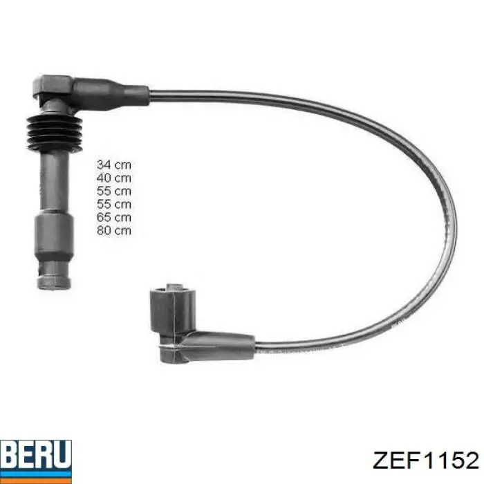ZEF1152 Beru Fios de alta voltagem, kit