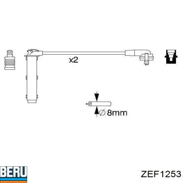 Fios de alta voltagem, kit Beru ZEF1253 preço, a partir de 34,85 USD