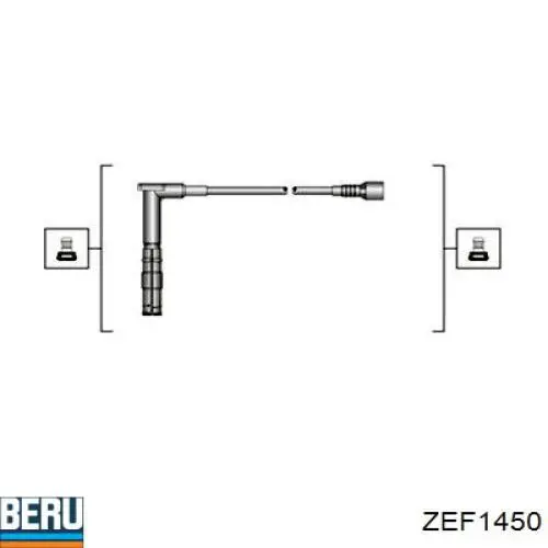 Fios de alta voltagem, kit Beru ZEF1450 preço, a partir de 100,61 USD