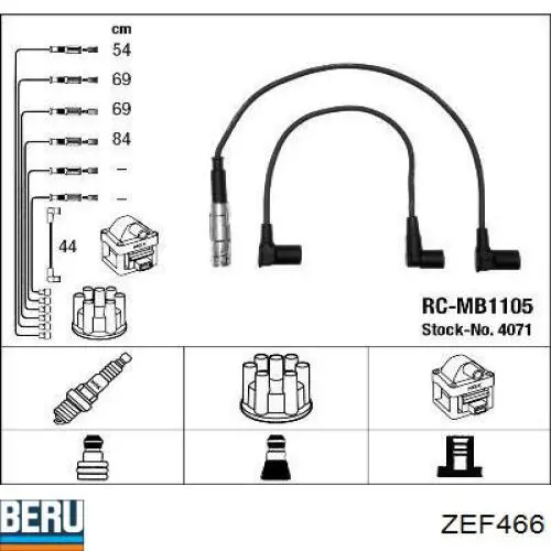 Compre ZEF466 Beru Fios de alta voltagem, kit