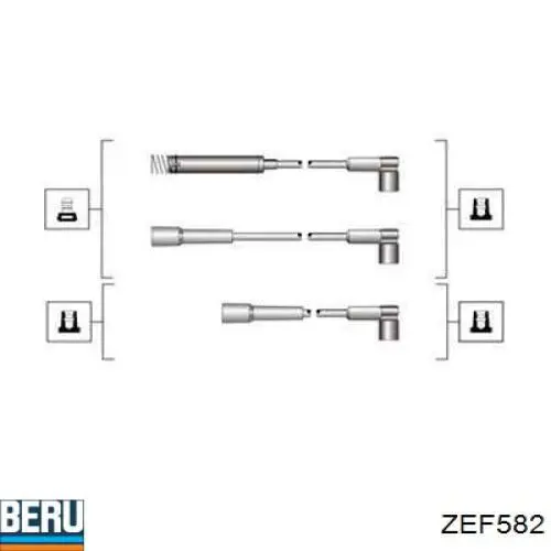 MSQ0072 Magneti Marelli Fios de alta voltagem, kit