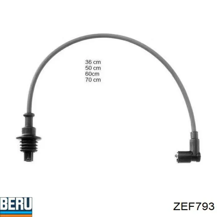 ZEF793 Beru Fios de alta voltagem, kit