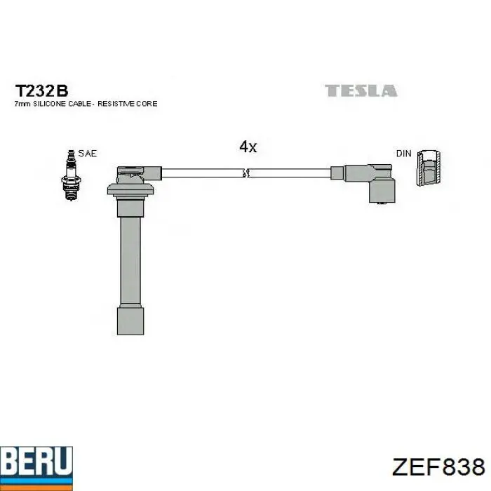 Fios de alta voltagem, kit NGK RCHE89 preço, a partir de 44,20 USD