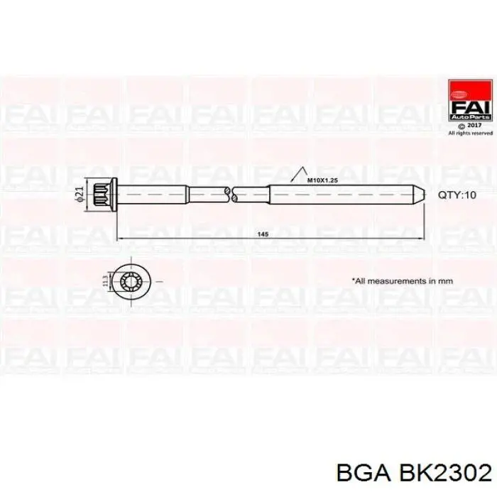 Parafuso de cabeça de motor (CBC) Mazda R2AA10135 preço, a partir de 32,17 USD