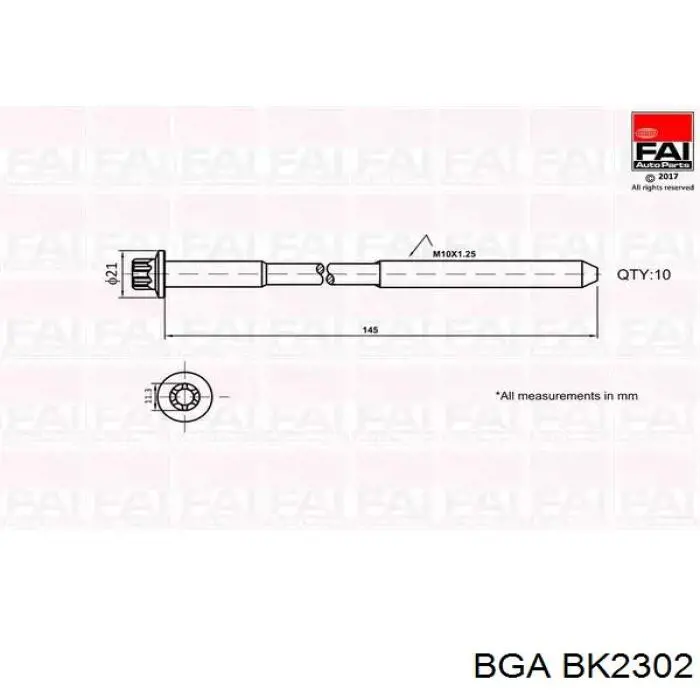 Compre R2AA10135 Mazda Parafuso de cabeça de motor (CBC)