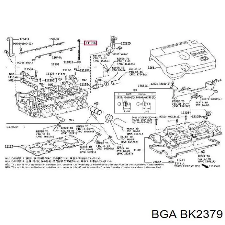 49362994 Corteco Parafuso de cabeça de motor (CBC)