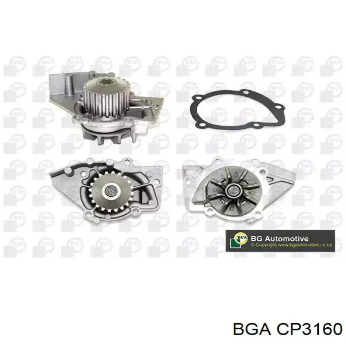 Bomba de água (bomba) de esfriamento BGA CP3160 preço, a partir de 38,07 USD