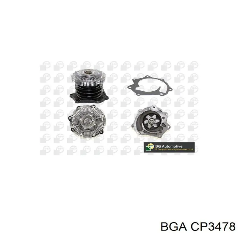Bomba de água (bomba) de esfriamento BGA CP3478 preço, a partir de 41,04 USD
