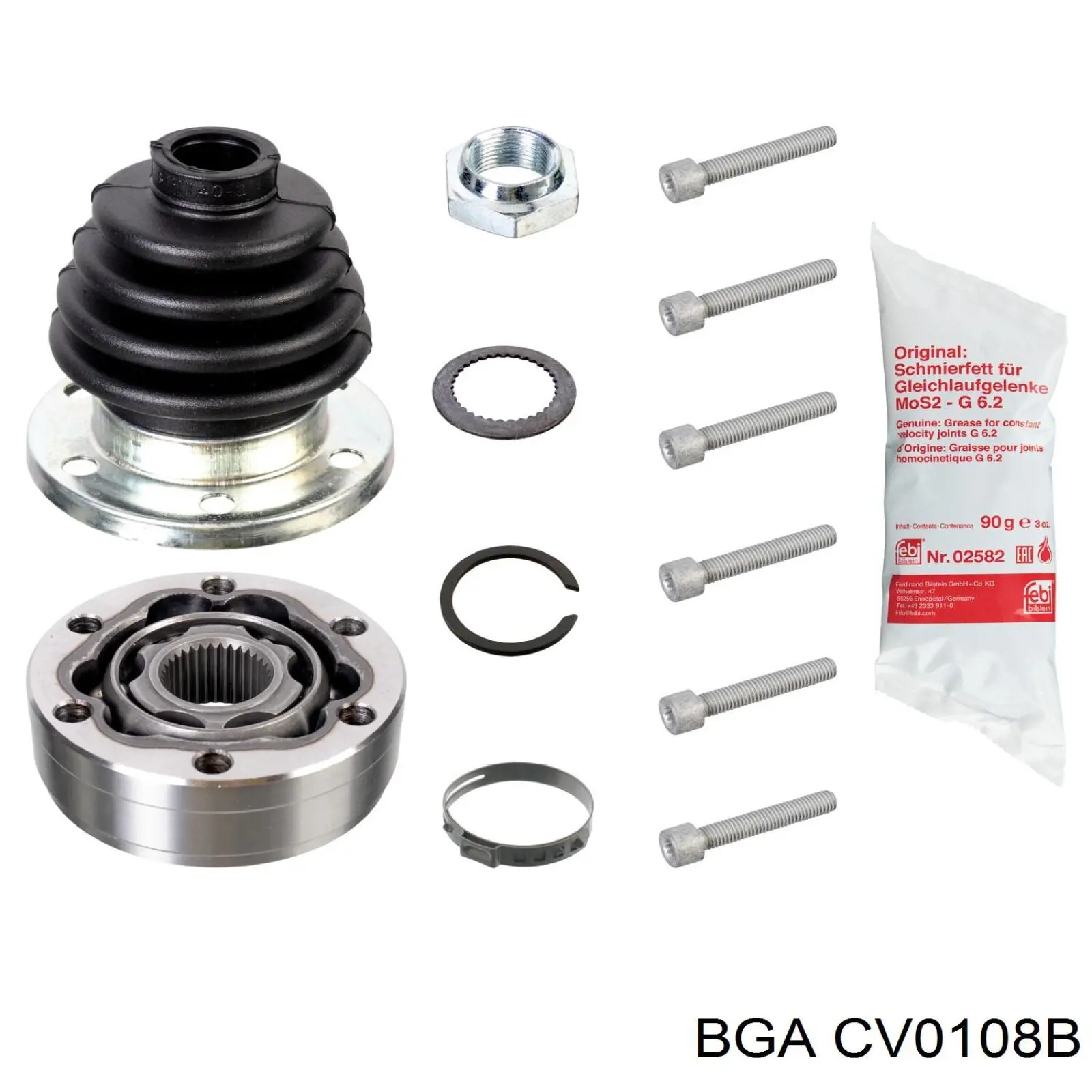 Junta homocinética interna dianteira BGA CV0108B preço, a partir de 37,43 USD
