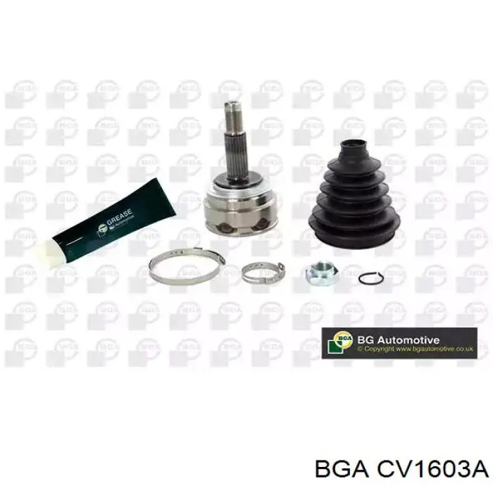 CV1603A BGA Junta homocinética externa dianteira