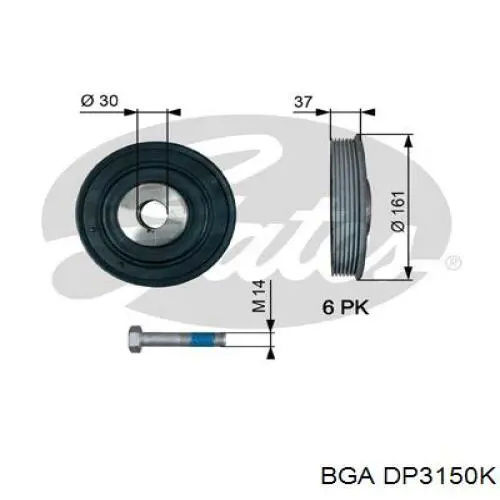 Polia de cambota BGA DP3150K preço, a partir de 52,87 USD