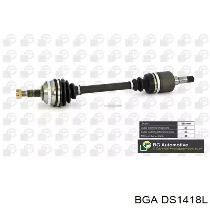 DS1418L BGA Semieixo (acionador) dianteiro esquerdo