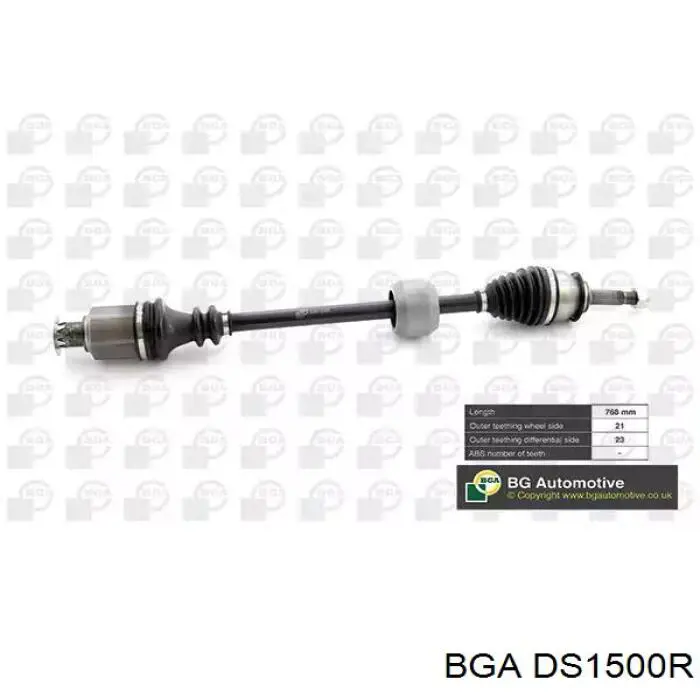 DS1500R BGA Semieixo (acionador) dianteiro direito