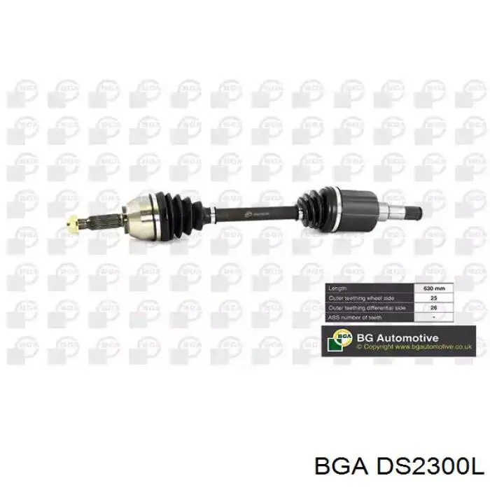 DS2300L BGA Semieixo (acionador) dianteiro esquerdo