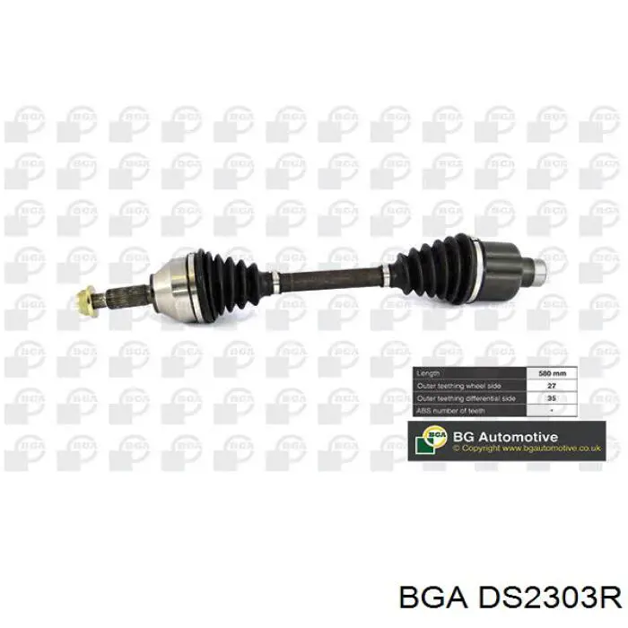 DS2303R BGA Semieixo (acionador) dianteiro direito