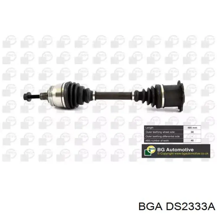 DS2333A BGA Semieixo (acionador) dianteiro direito