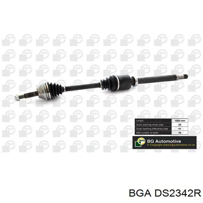 DS2342R BGA Semieixo (acionador) dianteiro direito