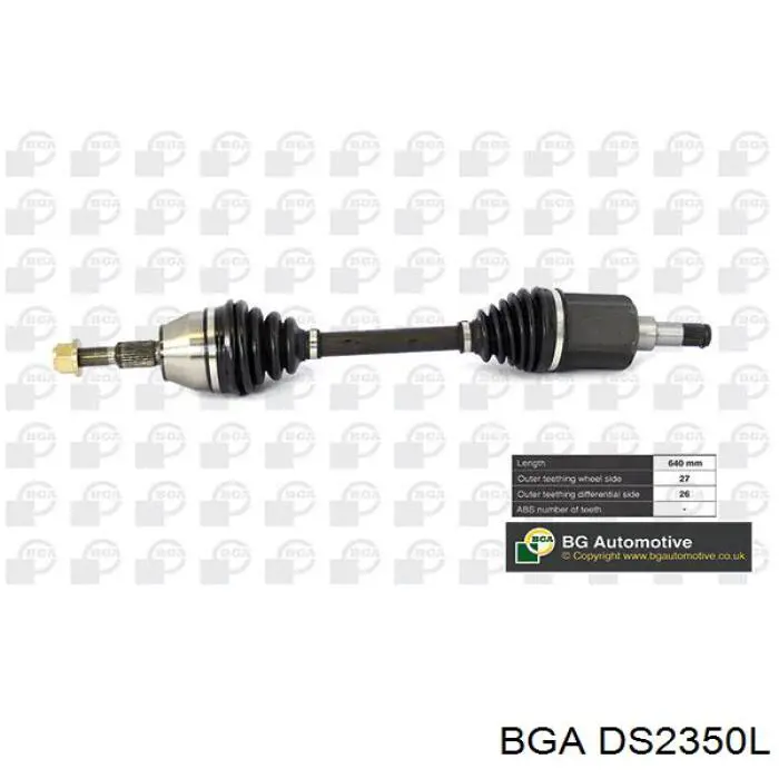 Semieixo (acionador) dianteiro esquerdo Ford 1686592 preço, a partir de 35,75 USD
