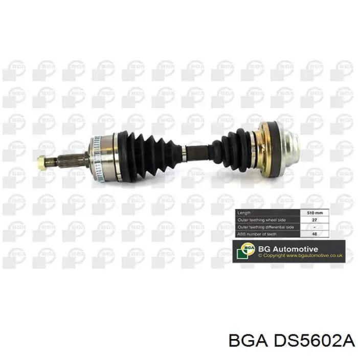 Semieixo (acionador) dianteiro BGA DS5602A preço, a partir de 96,17 USD