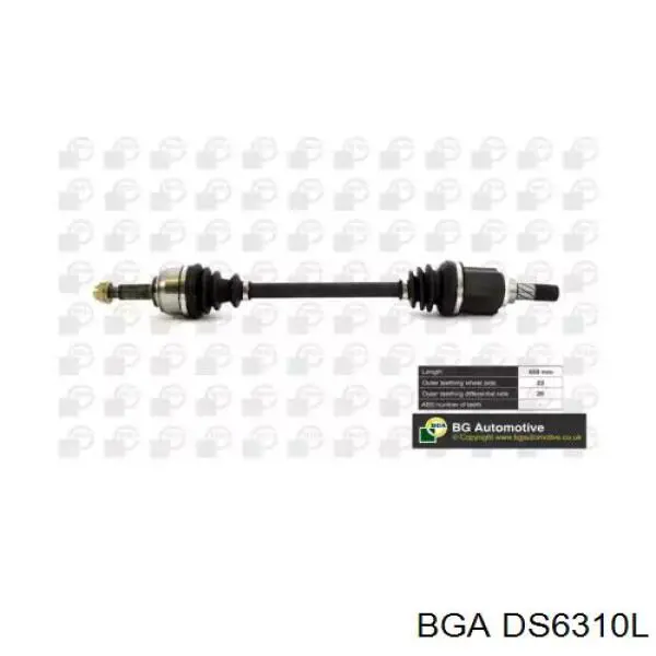 Semieixo (acionador) dianteiro esquerdo BGA DS6310L preço, a partir de 105,52 USD