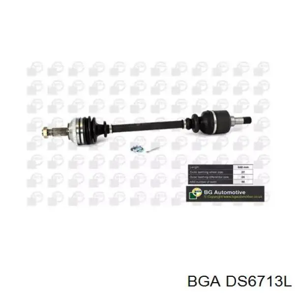 Semieixo (acionador) dianteiro esquerdo BGA DS6713L preço, a partir de 104,04 USD