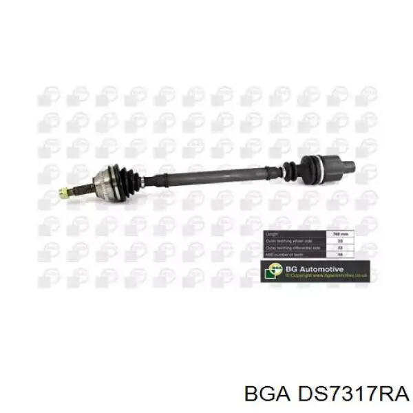 Semieixo (acionador) dianteiro direito BGA DS7317RA preço, a partir de 196,38 USD