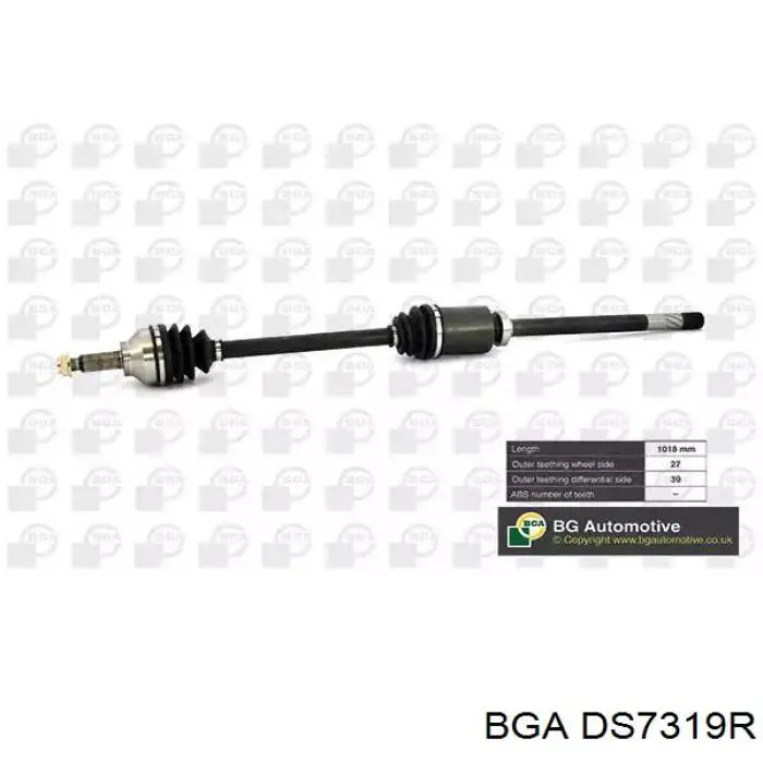 DS7319R BGA Semieixo (acionador) dianteiro direito