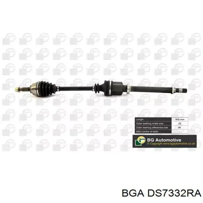 DS7332RA BGA Semieixo (acionador) dianteiro direito
