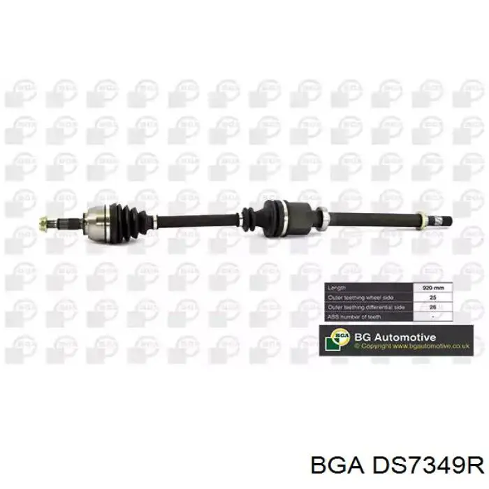 DS7349R BGA Semieixo (acionador) dianteiro direito