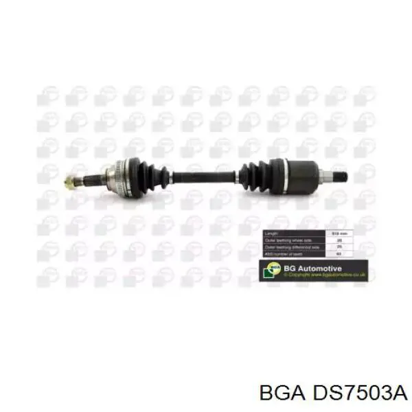 DS7503A BGA Semieixo (acionador) dianteiro