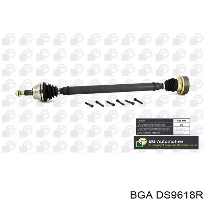 DS9618R BGA Semieixo (acionador) dianteiro direito