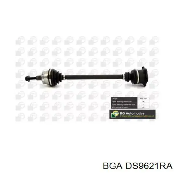Semieixo (acionador) dianteiro direito BGA DS9621RA preço, a partir de 144,89 USD