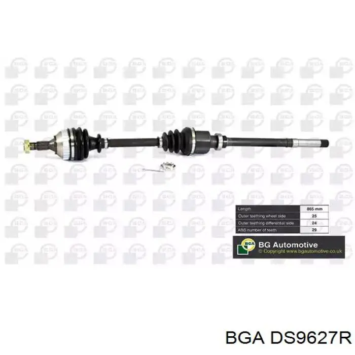 Semieixo (acionador) dianteiro direito BGA DS9627R preço, a partir de 107,31 USD