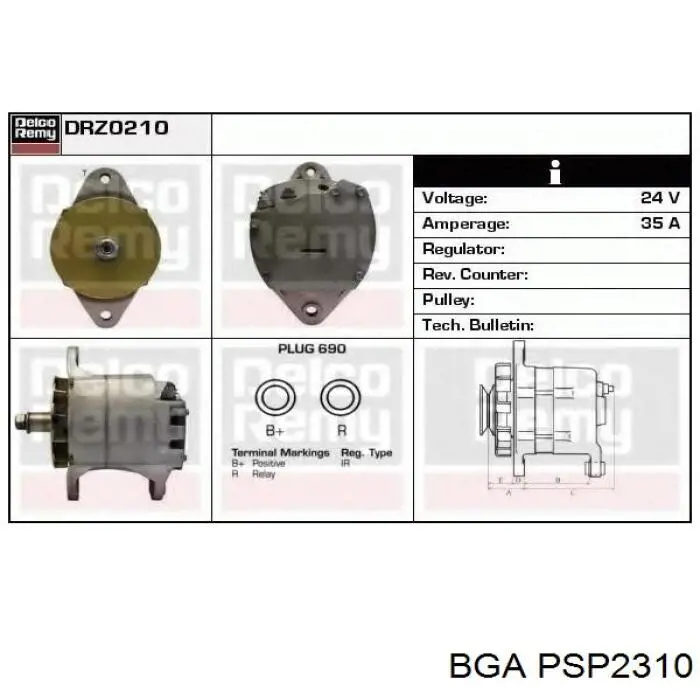 Bomba da Direção hidrâulica assistida BGA PSP2310 preço, a partir de 144,21 USD