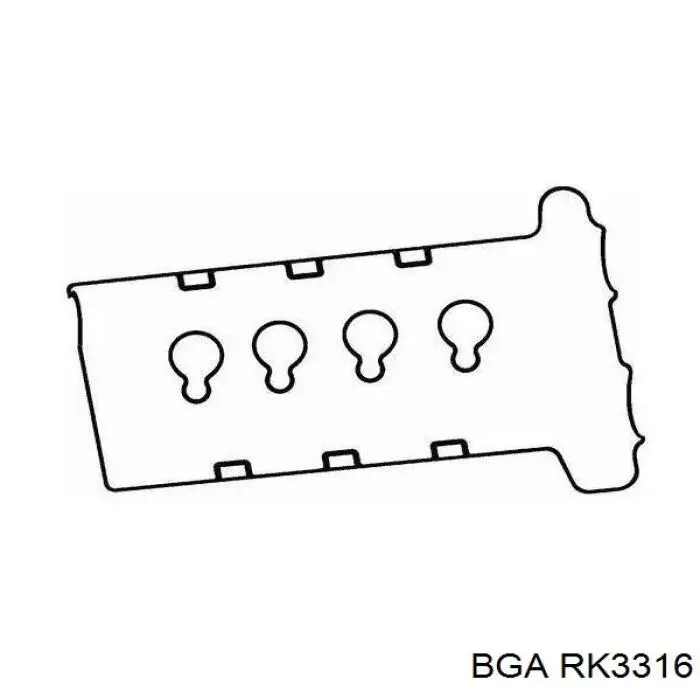 Vedante da tampa de válvulas de motor, kit 7041 Elring