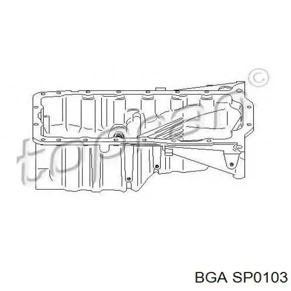 Compre SP0103 BGA Panela de óleo de cárter do motor