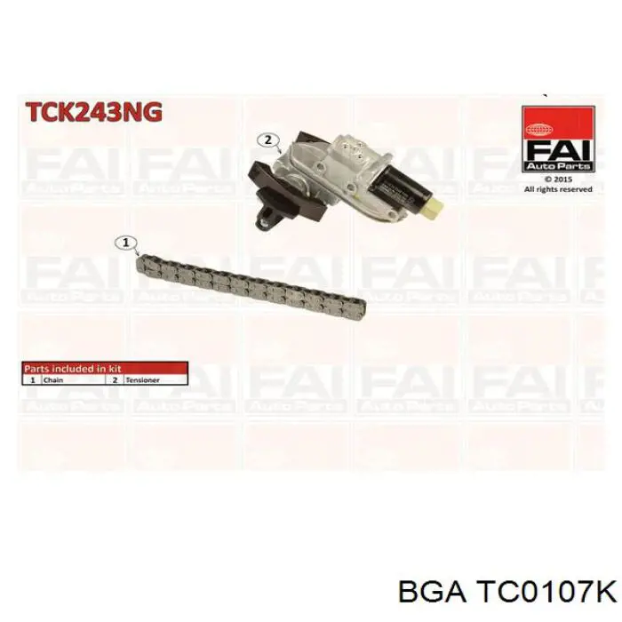 TC0107K BGA Cadeia do mecanismo de distribuição de gás, kit
