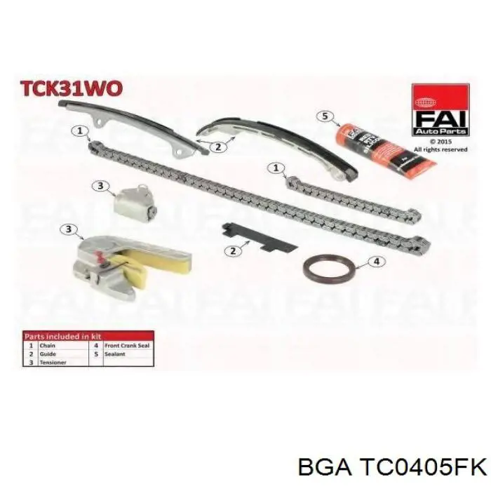 Cadeia do mecanismo de distribuição de gás, kit BGA TC0405FK preço, a partir de 156,65 USD