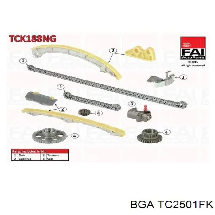 Cadeia do mecanismo de distribuição de gás, kit BGA TC2501FK preço, a partir de 178,50 USD