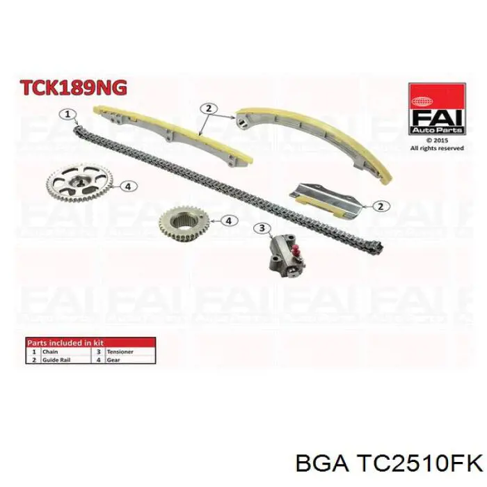 Cadeia do mecanismo de distribuição de gás, kit BGA TC2510FK preço, a partir de 216,75 USD
