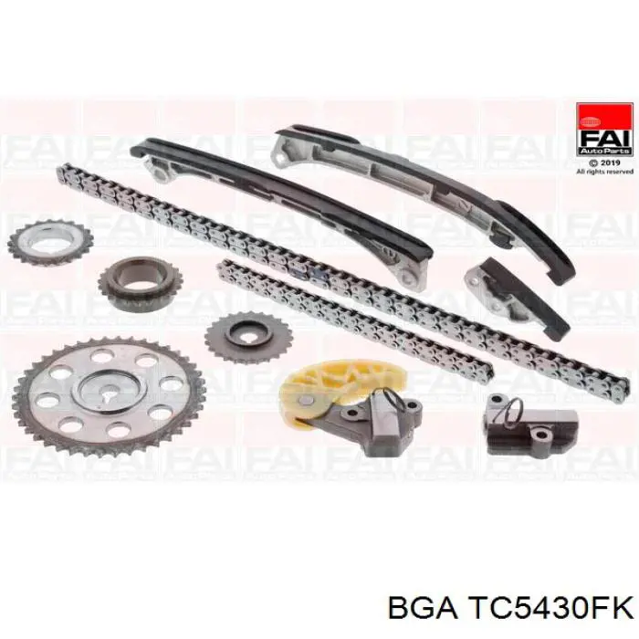 51366 Metalcaucho Cadeia do mecanismo de distribuição de gás, kit