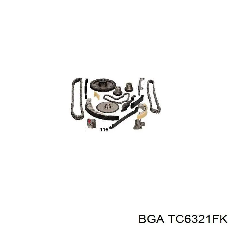 Compre TC6321FK BGA Cadeia do mecanismo de distribuição de gás, kit